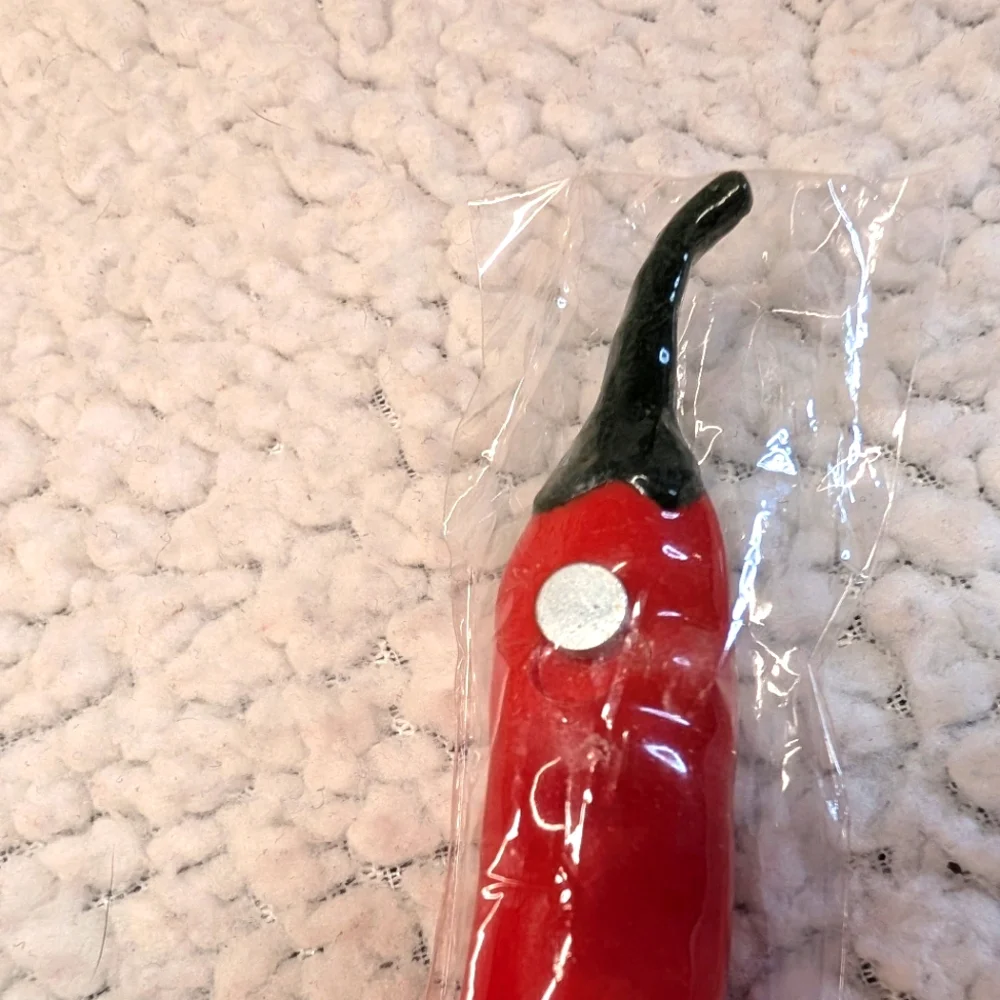 Novelty Tabasco Ink Pen In Shape Of Hot Pepper, New, Comes With Extra InkNew